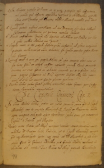 De Capitulo Conversor, fragnent pisma dotyczącego braci konwersów, bd. [XVII w.]