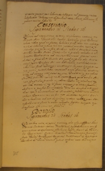 CONSERVATIO, fragment kodeksu zawierającego łacińskie i polskie formularze pism urzędowych z l. 30. XVII w.