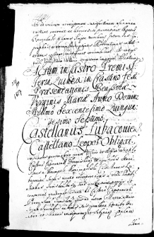 Castellanus Lubacoviensis castellano Leopolien obligat