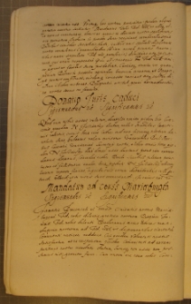MANDATUM AD CIVES LEOPOL., fragment kodeksu zawierającego łacińskie i polskie formularze pism urzędowych z l. 30. XVII w.