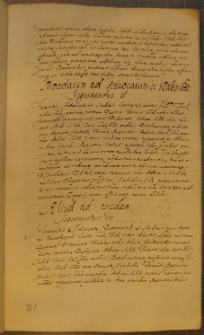 ALIUD AD EOSDEM [nr 2], fragment kodeksu zawierającego łacińskie i polskie formularze pism urzędowych z l. 30. XVII w.