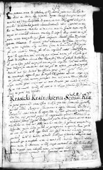 Krasicki Krainskiemu scriptum roborat