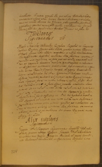TUTELARES, fragment kodeksu zawierającego łacińskie i polskie formularze pism urzędowych z l. 30. XVII w.
