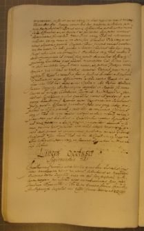 LITTERA OCCTUSA, fragment kodeksu zawierającego łacińskie i polskie formularze pism urzędowych z l. 30. XVII w.