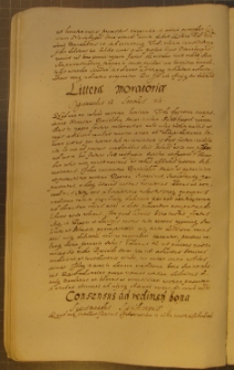 LITTERA MORATORIA, fragment kodeksu zawierającego łacińskie i polskie formularze pism urzędowych z l. 30. XVII w.