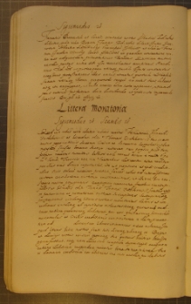 LITERA MORATORIA, fragment kodeksu zawierającego łacińskie i polskie formularze pism urzędowych z l. 30. XVII w.