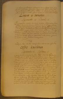 LITERA A SERUITIS, fragment kodeksu zawierającego łacińskie i polskie formularze pism urzędowych z l. 30. XVII w.