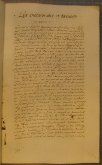LR'A EXECUTORIALES IN BANNITUM, fragment kodeksu zawierającego łacińskie i polskie formularze pism urzędowych z l. 30. XVII w.
