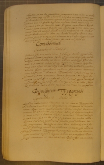 PRIVILEGIUM TYPOGRAPHI, fragment kodeksu zawierającego łacińskie i polskie formularze pism urzędowych z l. 30. XVII w.