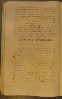 CONSERVATIO ADVITALITATIS, fragment kodeksu zawierającego łacińskie i polskie formularze pism urzędowych z l. 30. XVII w.