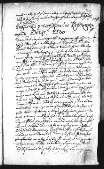Generosus loci prasentis notarius Paszkowskim debet 2500