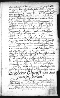 Drogockie Olszewskiemu scriptum roborant