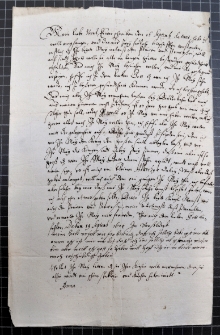 List Anny Wazy do Urszuli Meierin z 19 IX 1624 r.