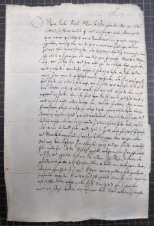 List Anny Wazy do Urszuli Meierin z 2 XI 1624 r.