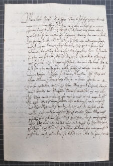 List Anny Wazy do Urszuli Meierin z 11 I 1625 r.