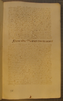 ALTERA VONE THELONEI INIUSTE EXTORTI, fragment kodeksu zawierającego łacińskie i polskie formularze pism urzędowych z l. 30. XVII w.