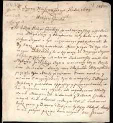 „Z sejmu warszawskiego roku 1609”; „Sejmu warszawskiego roku 1641”