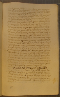 CITATIO AD PROSEGUEN APPELLOM, fragment kodeksu zawierającego łacińskie i polskie formularze pism urzędowych z l. 30. XVII w.