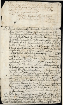 Roku 1709 mi[esiąca] Juny 23 [Dnia] Ja Pan Wincenty Wanbuł te prawo zastawne sobie służące po zmarłej Osobie ad acta Xiąg Grodzkich Zmudzkich ku zapisaniu podał