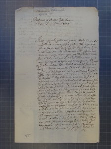 List Stanisława Kobierzyckiego kasztelana gdańskiego do Marcjana Wituskiego z 8 I 1654 r.
