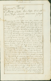 Dokument króla Zygmunta III Wazy dla mieszczan Witebska