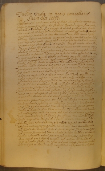 INSCRO IUDAI IN ACTIS CANCELLARIA SACRA RA. MTIS, fragment kodeksu zawierającego łacińskie i polskie formularze pism urzędowych z l. 30. XVII w.