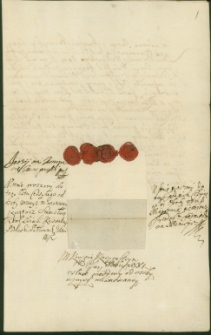Dokument cesji wykonanej przez Jerzego Konopackiego na rzecz księcia Michała Czartoryskiego