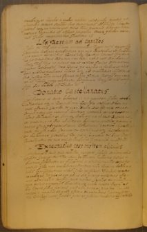 DONATIO CASTELLANATUS, fragment kodeksu zawierającego łacińskie i polskie formularze pism urzędowych z l. 30. XVII w.