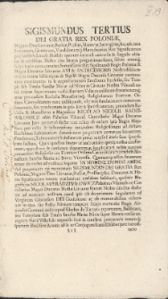 Dokument króla polskiego Zygmunta III Wazy potwierdzający prawa zakonu karmelitów do własności ziem podarowanych zakonowi przez Mikołaja Radziwiłłowicza, które znajdują się niedaleko od Klecka
