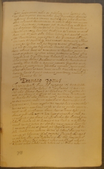 EXEMPTIO DOMUS, fragment kodeksu zawierającego łacińskie i polskie formularze pism urzędowych z l. 30. XVII w.