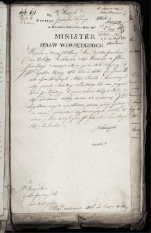 Nro 49/3 Marzec 11. Wydział Gospodarstwa Krajowego w Warszawie dnia 25 Marca Roku 1811. MINISTER SPRAW WEWĘTRZNYCH