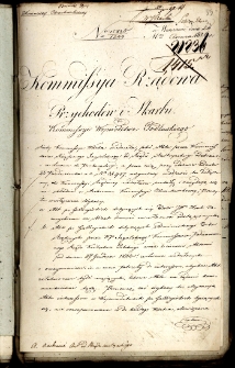 Komissya Rządowa Przychodów i Skarbu do Kommissyi Województwa Podlaskiego z 26 VI 1826 r.