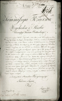 Kommissya Rządowa Przychodów i Skarbu do Kommissyi Województwa Podlaskiego z 26 VI 1826 r..