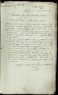 Prokuratorya Jeneralna w Królestwie Polskim do Kommissyi Rządowej Przychodów i Skarbu [b.m.], 21 I 1825 r.