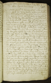 Copia Listu z Klewania Pod datą Roku 1659 Miesiąca Augusta Dnia szostego