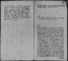 Dekret kontumacyjny w sprawie pomiędzy Tyzenhauza z Tyzenhauzową, 30 IV 1762