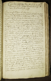 Copia listu od Jego Mości Pana Marszałka Wielkiego Koronnego do Xięcia Jego Mości Prymasa Koronnego z Bitowca 19 Decembris 1664