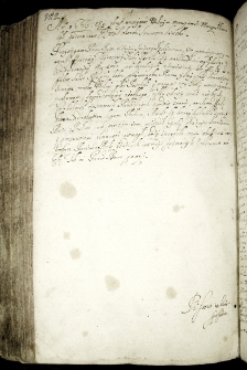 [Brak tytułu/nagłówka], [b.m.], 9 XI 1666 r.