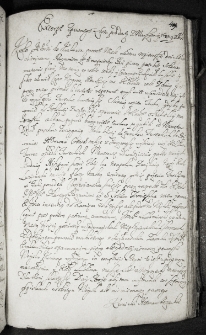Excerpt pewnego listu pod datą z Warszawy 1683 9 Xbra