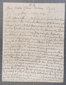 [List Samuela Maurycego de Aschard do ojca – oberlejtnanta Maurycego Wilhelma de Ascharda, komendanta w Słucku]