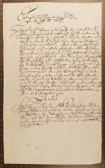 „Extract eines Schreibens aus Thorn den 12 Septembris Anno 1655”