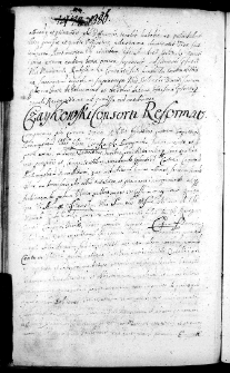 Czaykowski consorti reformat, 13 III 1669 r.