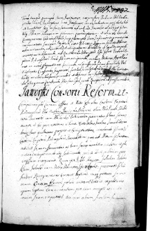 Jaworski consorti reformat, 14 III 1669 r.