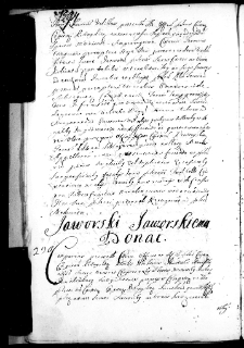 Jaworski Jaworskiemu donat, 31 III 1670 r.