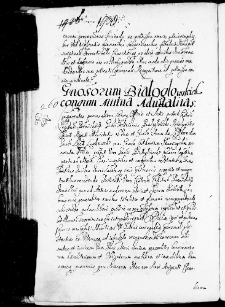 Generosorum Białogłowskich coniugum mutua aduitalitas