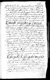Kulczycki Kulczyckiemu cedit, 9 IV 1669 r.