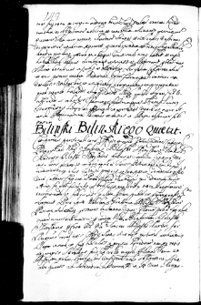 Bilinski Bilinskiego quietat, 9 IV 1669 r.