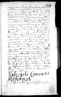 Kulczycki consorti reformat,6 V 1669 r.
