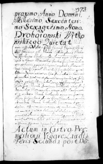 Kulczycki Kulczyckim cedit, 13 V 1669 r.