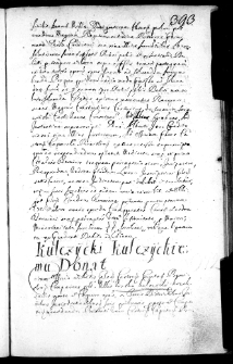 Kulczycki Kulczyckiemu donat, 14 V 1669 r.